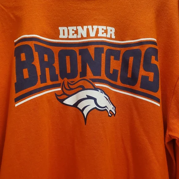 Majestic, Denver Broncos, Longsleeved tshirt, NFL, Men's L, Orange - Picture 2 of 4
